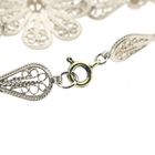 Image 3 of Silver filigree bracelet with flowers