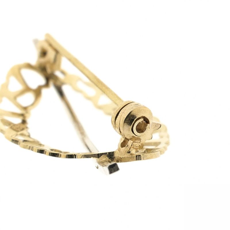 Image 4 of Vintage two-tone gold brooch