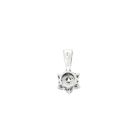 Image 4 of White gold minimalist pendant with diamond | 0.21 ct.