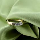 Image 2 of Gold Le Chic row ring with diamonds | 0.24 ct.