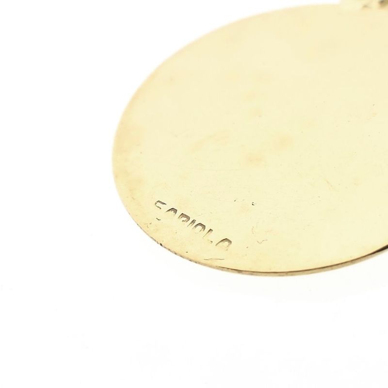 Image 7 of Bicolor Gold Zodiac Pendant; Aries