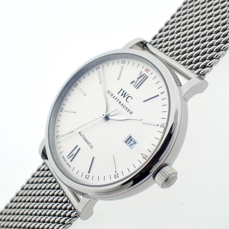 Image 3 of IWC Portofino; Automatic men's watch on Milanese strap