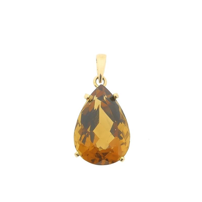 Image 1 of Gold pendant with citrine