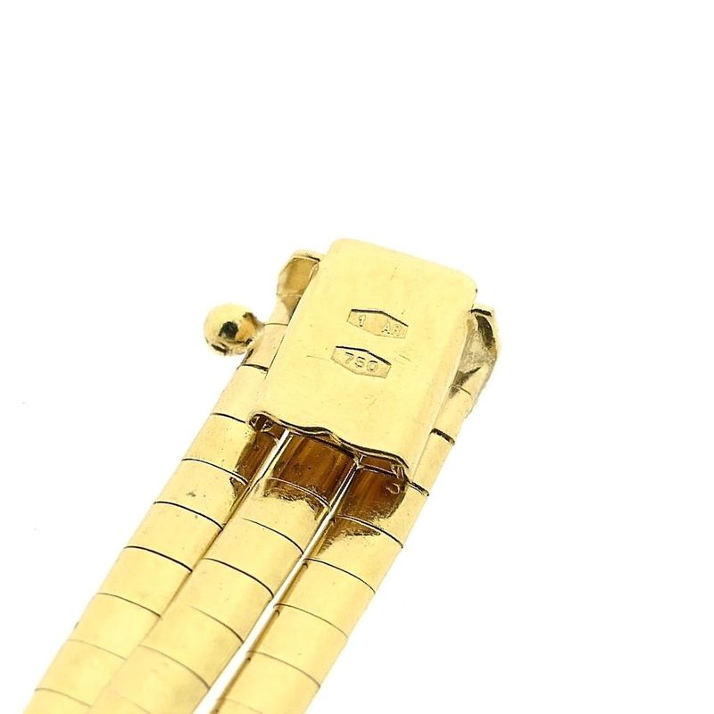 Image 6 of Gold matte Omega link necklace