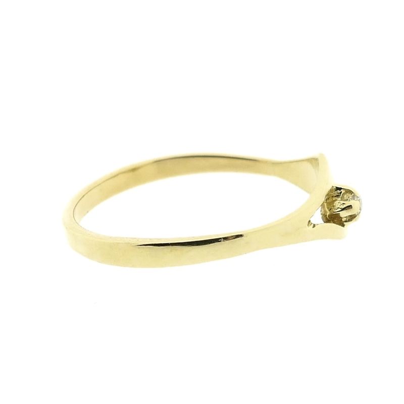 Image 6 of Gold ring with diamond | 0.01 ct.