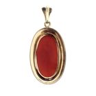 Image 3 of Gold pendant with blood coral | Vintage/antique
