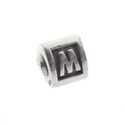 Image 1 of Pandora charm; Silver; Letter charm M
