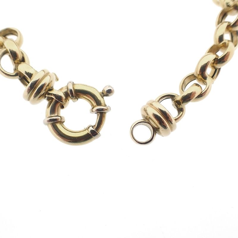 Image 5 of Gold jasseron link bracelet | 22 cm