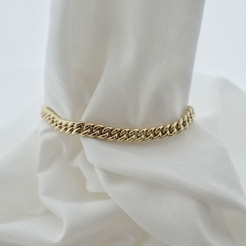 Image 6 of Gold gourmet link bracelet | 18 cm | €1524.95 (1450 promotion)