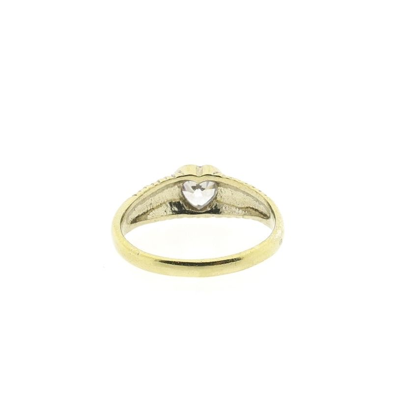 Image 4 of Silver ring with zirconia; Gold plated