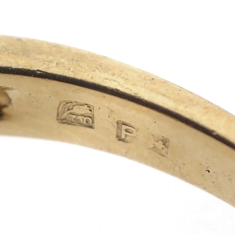 Image 9 of Two-tone gold ring with diamonds; 0.54