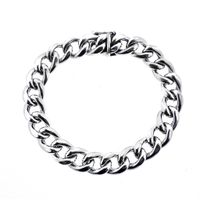 Silver gourmet link bracelet | 20.5 cm