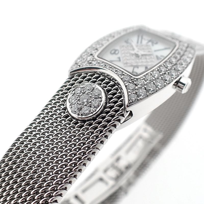 Image 10 of Delaneau 'First Lady'; 18k white gold women's watch with diamonds