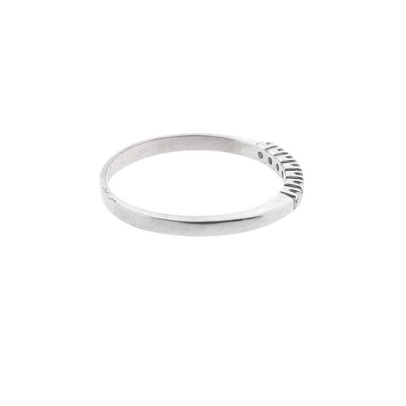 Image 4 of White gold ring/sliding ring with diamond | 0.105 ct.