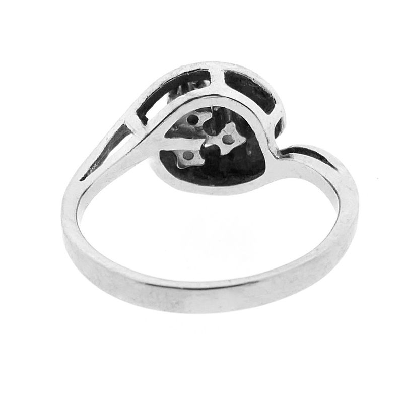 Image 4 of White gold ring with diamond | 0.12 ct.