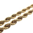Image 3 of Gold long twisted link necklace | 66 cm