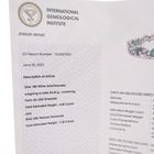 Image 37 of Exclusive white gold bracelet with emerald and diamond; 7.40 ct. + IGI Certificate