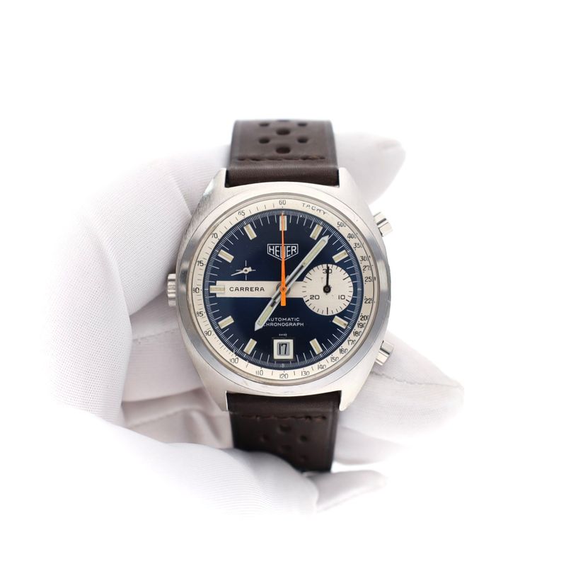Afbeelding 9 van Heuer Carrera 1553 Automatic Chronograph; Vintage Heren Horloge