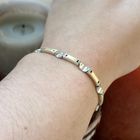 Image 4 of Two-tone gold fantasy link bracelet