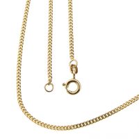 Gold gourmet link chain | 45 cm