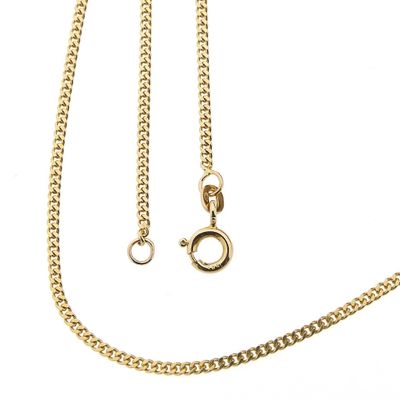 Image 1 of Gold gourmet link chain | 45 cm