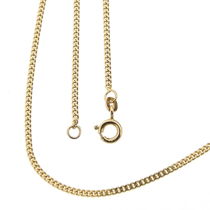 Image 1 of Gold gourmet link chain | 45 cm
