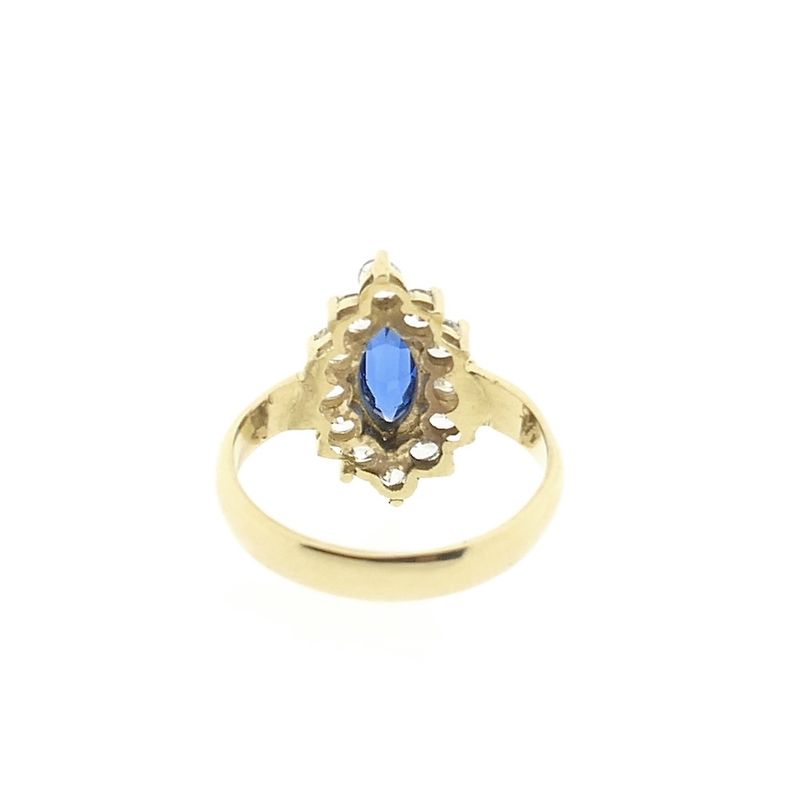 Image 4 of Gold cocktail ring with zirconia
