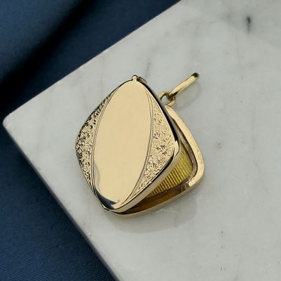 Image 2 of Vintage rose gold locket pendant