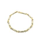 Image 2 of Two-tone gold fantasy link bracelet