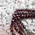Image 5 of Garnet bead bracelet with silver clasp; Antique | Small size! Ø 49 mm
