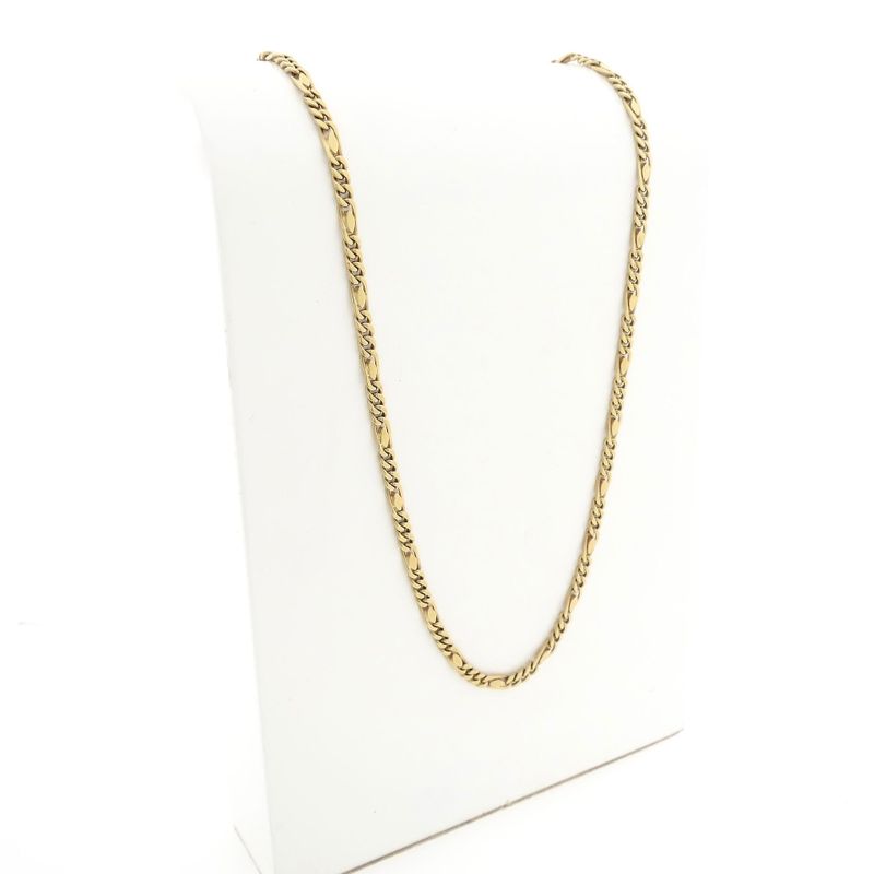 Image 3 of 8 Karat Figaro Chain