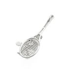 Image 6 of Silver pendant of a tennis racket with a tennis player
