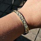 Image 7 of Gold slave bracelet with engravings