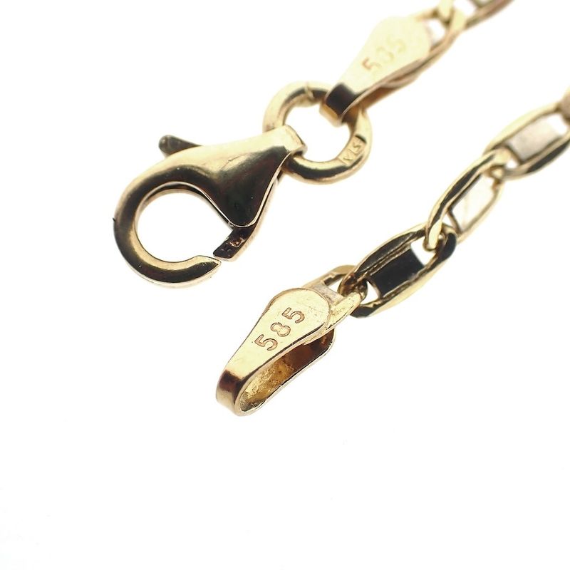 Image 6 of Two-tone gold fantasy link chain | 45 cm