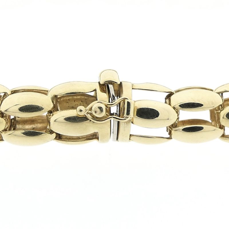 Image 4 of Gold Mesh Link Bracelet