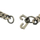 Image 3 of Silver gourmet link bracelet; Men