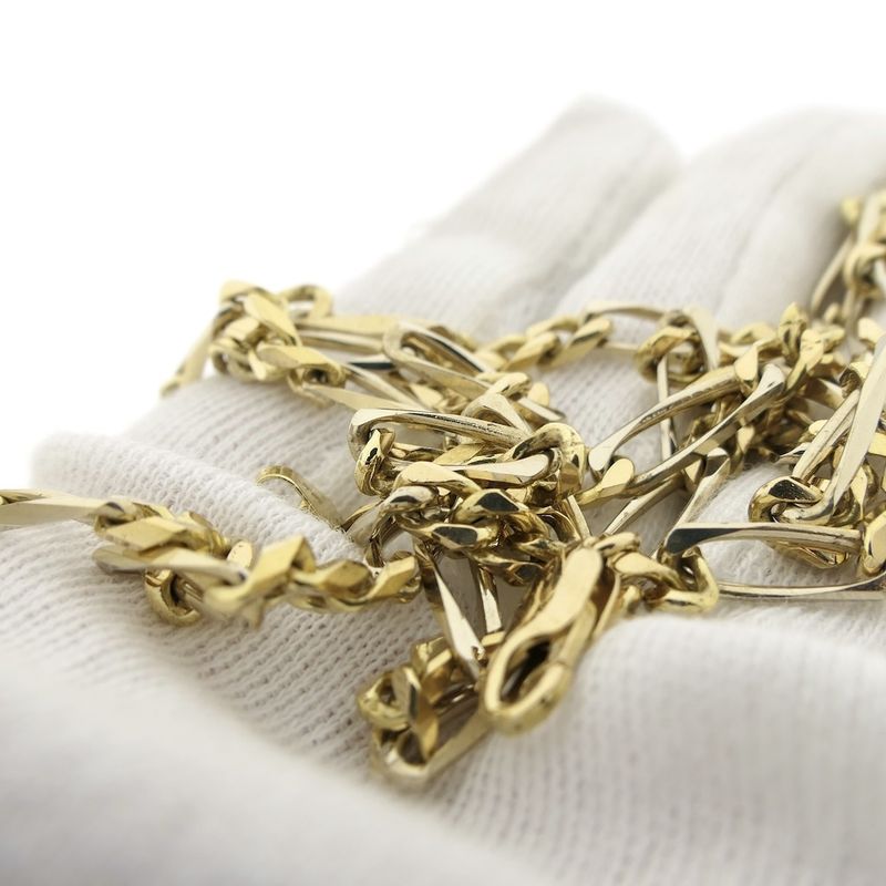 Image 2 of 18K Gold Figaro Chain | 70.5 cm