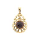 Image 1 of Vintage Gold Pendant with Garnet