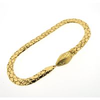 Gold 'Snake' bracelet; 24 carat