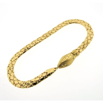 Gold 'Snake' bracelet; 24 carat Image 1 of Gold 'Snake' bracelet; 24 carat