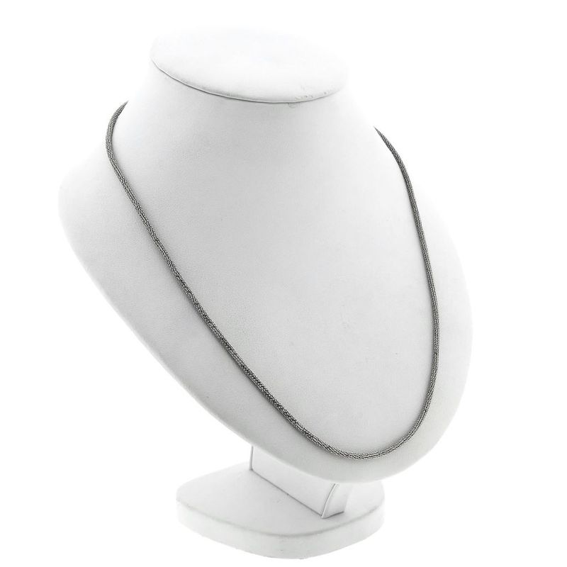 Image 3 of White Gold Fantasy Link Necklace