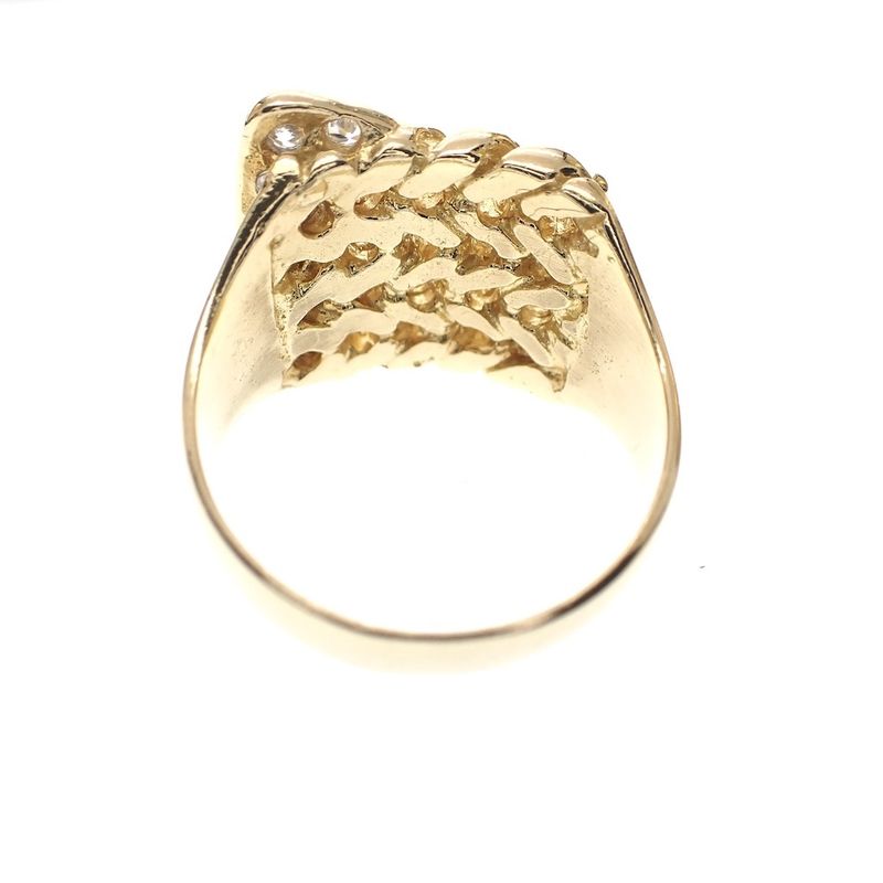 Image 5 of Gold ring as a buckle with zirconia