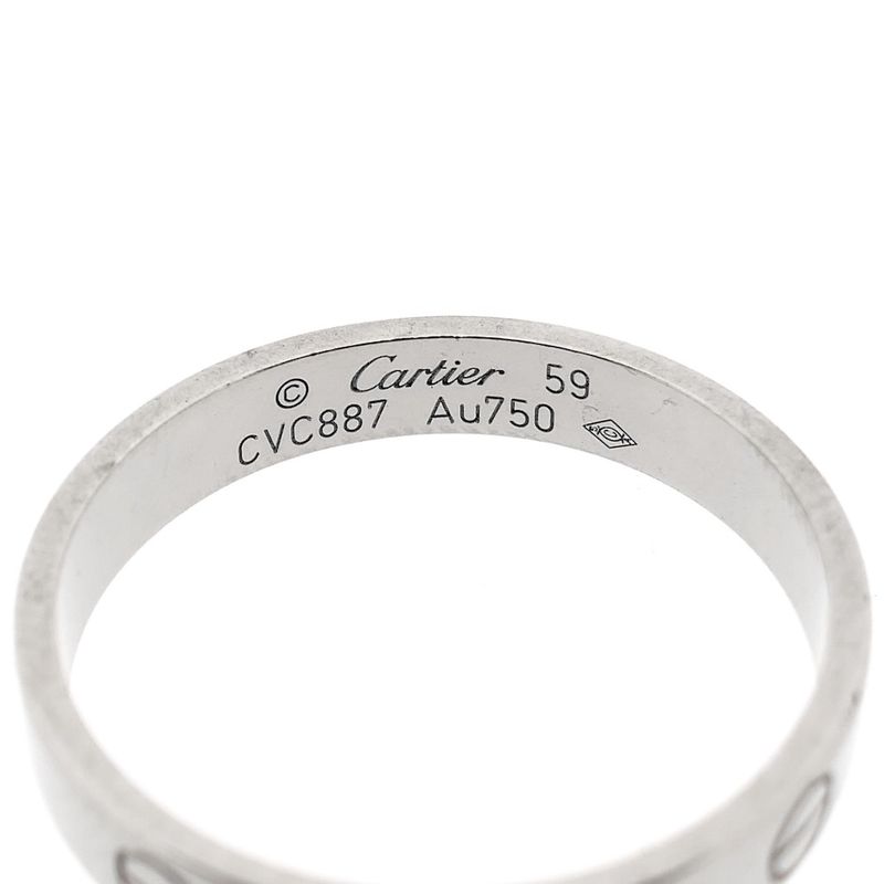 Image 4 of 18 carat white gold ring | Cartier