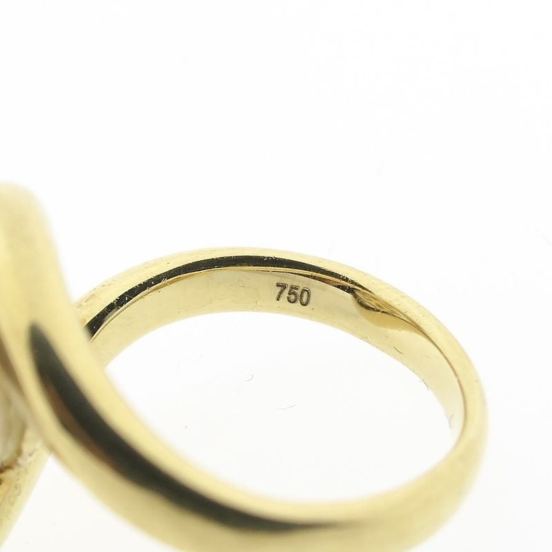 Image 5 of Gold ring with large cultured pearl