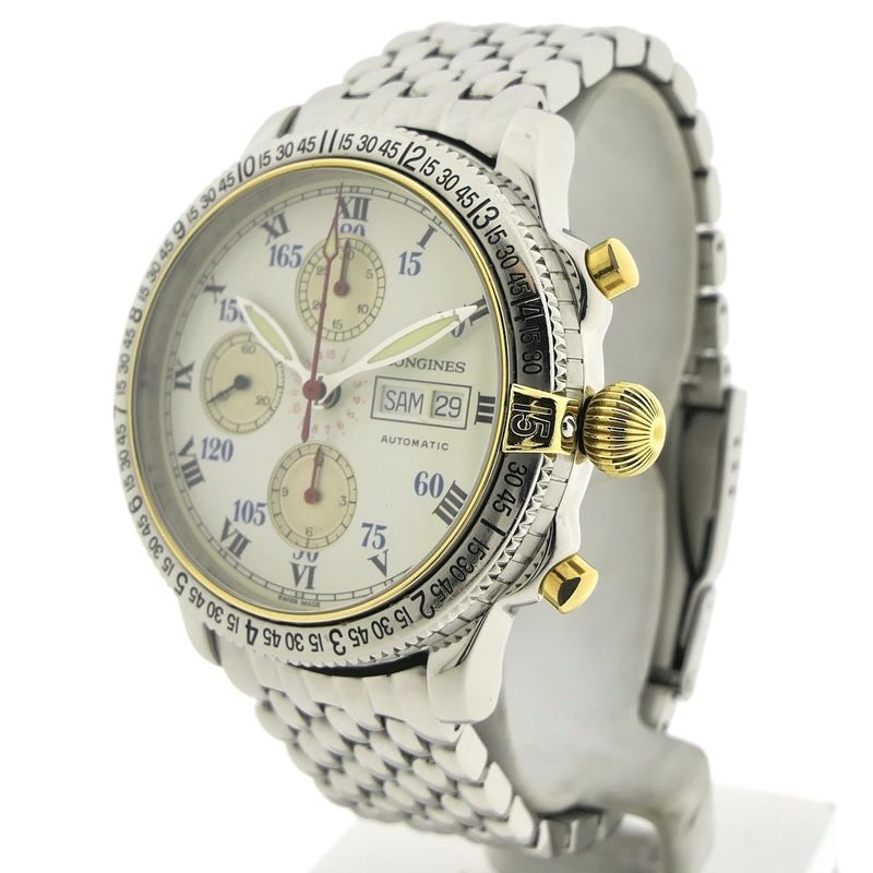 Image 2 of Longines Lindbergh Hour Angle L2.618.5 Automatic Chronograph Watch