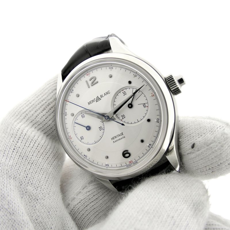 Image 10 of Montblanc Heritage Monopusher Chronograph 119952; Automatic men's watch with chronograph