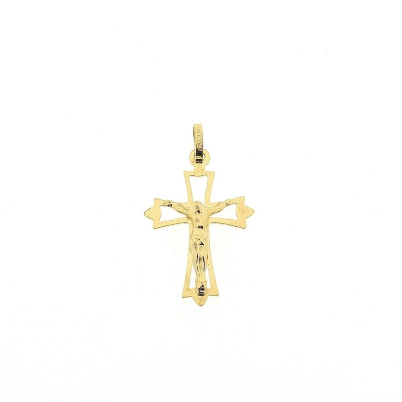 Image 1 of Gold pendant of a cross with corpus