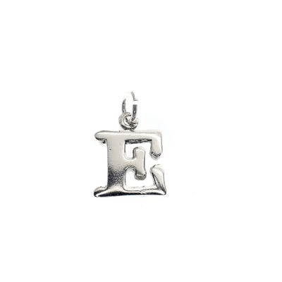 Silver charm of the letter E Image 1 of Silver charm of the letter E