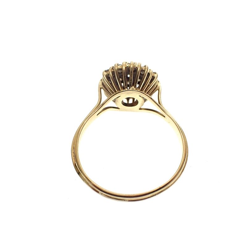 Image 4 of 18-karat exclusive gold cocktail ring with 1.58 ct. diamonds.