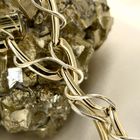 Image 2 of Two-tone gold fantasy link necklace | 45.5 cm